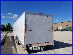 enclosed gooseneck trailer cargo freedom hauler nose race trailers