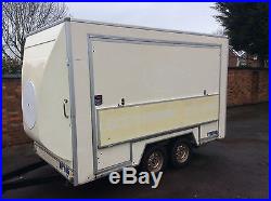 12' x 6' van box exhibition display trailer 2000kg gross