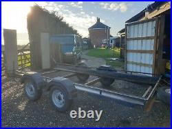 14 Ft (loading bed)Twin Axle Car Trailer