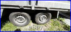 14 foot covered Brenderup trailer, curtain side trailer, 2500kg capacity