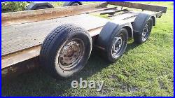 14 ft x 6ft twin wheel car transporter tyres like newsolid trailer