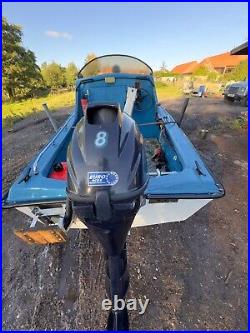 14ft Mayland fishing boat and trailer with 8hp Tohatsu Engine