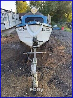 14ft Mayland fishing boat and trailer with 8hp Tohatsu Engine