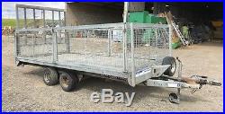 14ft caged car trailer