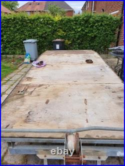 16 Ft Flatbed Trailer 2600 Kg + Full Set Wheels With Tires 4.88m X 1.99m No Vat 16 Ft Flatbed Trailer 2600 Kg + Full Set Wheels With Tires 4.88m X 1.99m No Vat