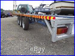 18 foot tri axle trailer car or flat trailer transporter