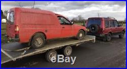 18x8ft Hazlewood Car Transporter Recovery Beavertail 2-Axle Plant Trailer Winch