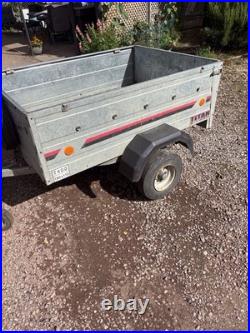 1.5m X 1.1 M Trailer With Removable Extension. In Good Condition