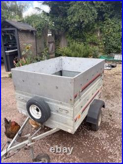 1.5m X 1.1 M Trailer With Removable Extension. In Good Condition