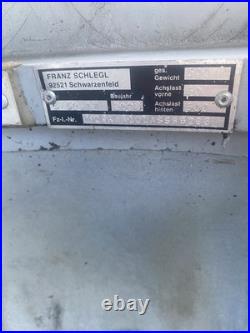 2002 German Rare Hard Top Car Camper Van Trailer Aluminium Fibre Glass 500kg Max