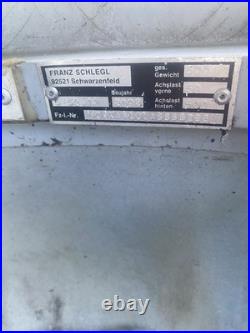 2002 German Rare Hard Top Car Camper Van Trailer Aluminium Fibre Glass 500kg Max