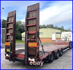 2006 Nooteboom OSD S 48-03 Low Loader Trailer Flip Rear Ramps