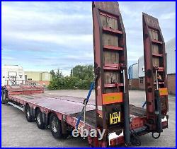 2006 Nooteboom OSD S 48-03 Low Loader Trailer Flip Rear Ramps