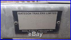 2014 Bateson Braked Box Trailer Twin Axle Excellent Condition