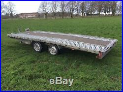 2016 PRG LODECK BEAVERTAIL 3500kg CAR TRANSPORTER TRAILER WITH HEAVY DUTY STRAPS