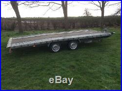 2016 PRG LODECK BEAVERTAIL 3500kg CAR TRANSPORTER TRAILER WITH HEAVY DUTY STRAPS
