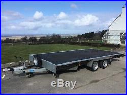 2019 WOODFORD EXTRA WIDE FLATBED CAR TRACTOR ETC TRANSPORTER TRAILER 16ft x 73
