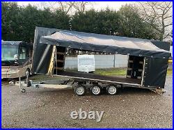 2020 Enclosed Car Transporter Trailer Black Cover Trailer Hydraulic Tilt Bed
