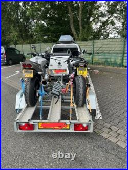 2024 3 Motorbike Tilting Trailer 750KG USED ONCE Jockey Wheel Marker Lights 2024 3 Motorbike Tilting Trailer 750KG USED ONCE Jockey Wheel Marker Lights