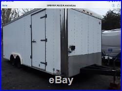 20ft enclosed American car trailer with drop tail and winch