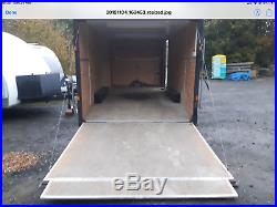 20ft enclosed American car trailer with drop tail and winch