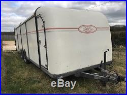 24 ft box trailer, car racing, transporter