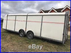 24 ft box trailer, car racing, transporter