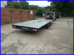 25 foot car transporter flat bed trailer