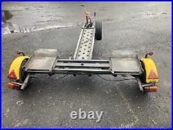 2 Wheel Braked Dolly Trailer With Ramps And Winch For Cars And Small Vans