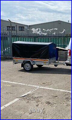 2 wheel box trailer with canopy