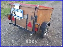 4' x 3' x 2' CAR CAMPING TRAILER WITH TAILGATE & LID TIP RUNS ETC