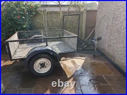 5 x 4 ft Car Trailer Checker Plate New Jockey wheel heavy Duty