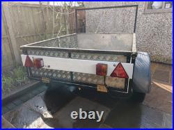 5 x 4 ft Car Trailer Checker Plate New Jockey wheel heavy Duty