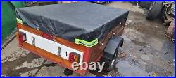 5x3 Camping Trailer with cover and spare wheel