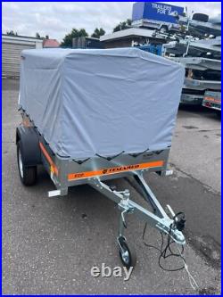 6.5ft x 3.5ft Trailer 750kg Camping Gardening General Use + FRAME AND COVER