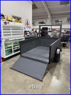 6x4ft Internal Sized Car Trailer Drop Down Tailgate