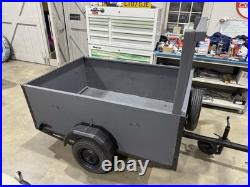 6x4ft Internal Sized Car Trailer Drop Down Tailgate