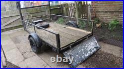 750KG Car trailer/Used car trailer/box trailer /towing trailer with ladder rack
