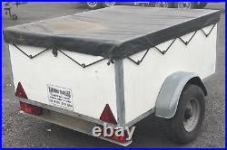 750kg 5ft x 4ft Camping Goods Trailer Galvanised with Lockable Lid & Tall Sides
