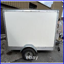 750kg 6ft x 4ft Box Van Goods Car Trailer Galvanised Roller Shutter Enclosed