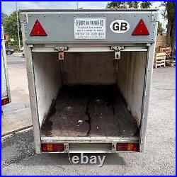 750kg 6ft x 4ft Box Van Goods Car Trailer Galvanised Roller Shutter Enclosed