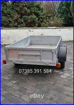 7ft X 4ft galvanised solid car trailer single axle ideal camping trailer. Tidy