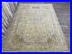7x10_Green_Brown_Unique_Vintage_Rug_Hand_Knotted_Wool_Earth_Tones_Heriz_Rug_01_eg