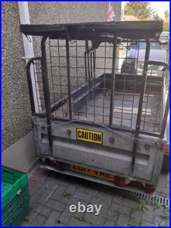 8 X 4 Galvanised 4 Wheel Trailer, New Tyres 12 Months' Ago. Trailer Only