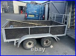 8ft x 4ft trailer Galvanised Double Axle Unbraked Trailer