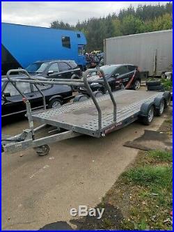 A4 Brian James car transporter trailer with Tyre Rack