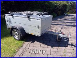 ANSSEMS Camping Trailer with 4 Thule Bike Racks ANSSEMS Camping Trailer with 4 Thule Bike Racks