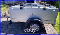 ANSSEMS Camping Trailer with 4 Thule Bike Racks ANSSEMS Camping Trailer with 4 Thule Bike Racks