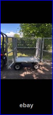 ATV Garden Trailer With Mesh Sides Farm Field