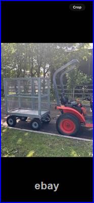 ATV Garden Trailer With Mesh Sides Farm Field